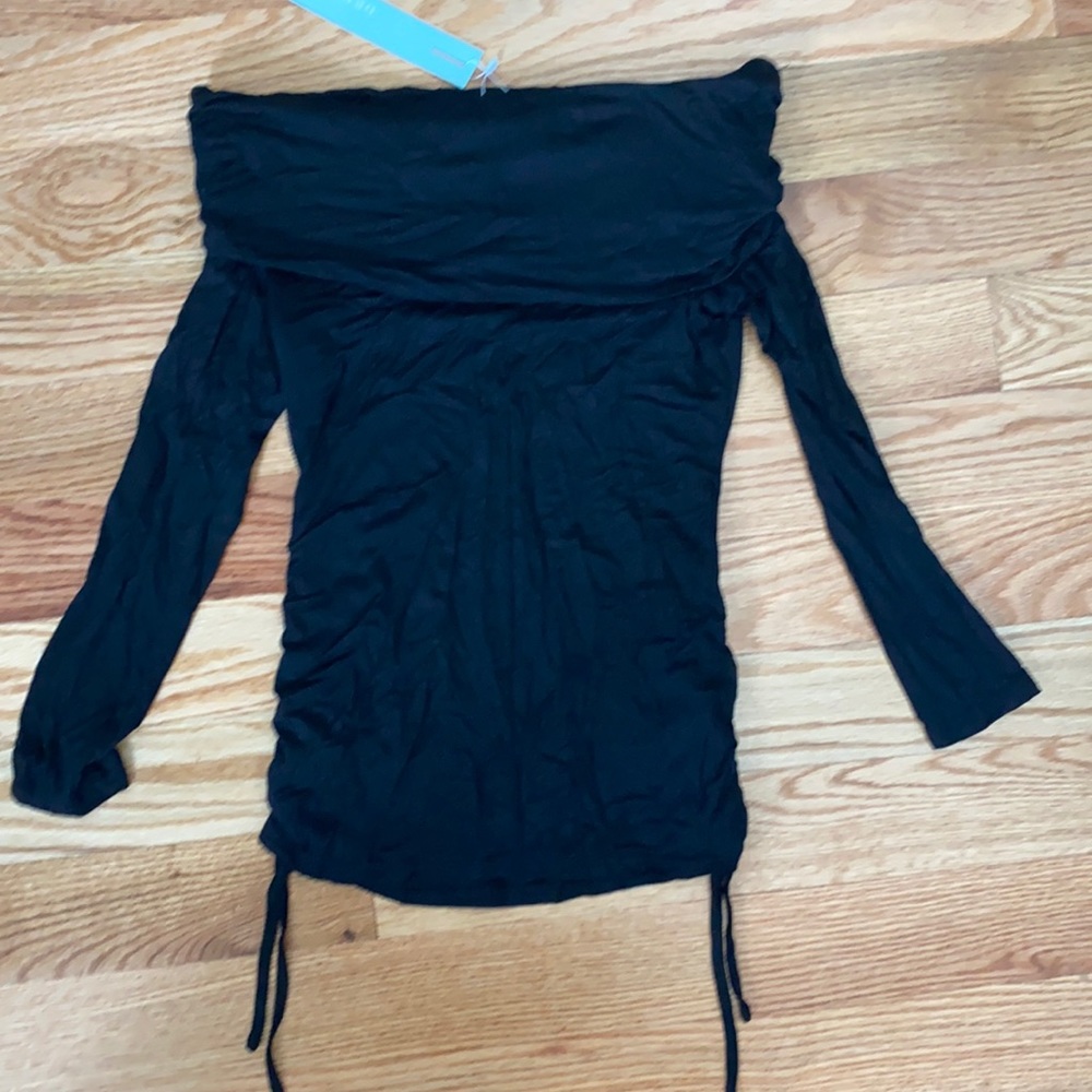 Black long sleeve off the shoulder never worn